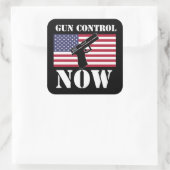 Pistool Control Now - Amerikaanse vlag - Sticker (Tas)