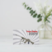 Pistool dealer visitekaartje (Staand voorkant)