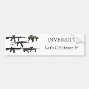 Pistool Diversiteit Bumpersticker