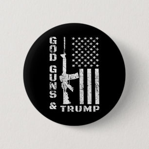 Pistool en Trump 2e wijzigingsvlag AR15 (terug) Ronde Button 5,7 Cm
