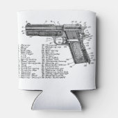 Pistool Figuur V2 Blikjeskoeler (Achterkant)