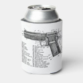 Pistool Figuur V2 Blikjeskoeler (Blikje Achterkant)