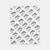 Pistool Figuur V2 Fleece Deken (Voorkant)