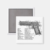 Pistool Figuur V2 Magneet (Voorkant / Achterkant)