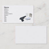 Pistool Flastop-notebook Visitekaartje (Voorkant / Achterkant)