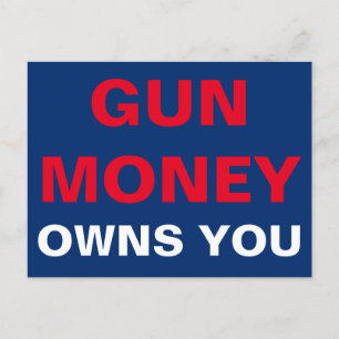 Pistool Geldt voor jou Briefkaart