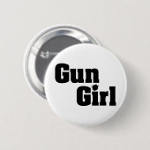 Pistool Girl Ronde Button 5,7 Cm (Voorkant /achterkant)