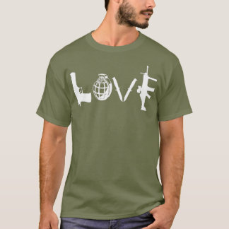 PISTOOL Grenades Knives Assault Rifle T-shirt