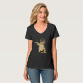 Pistool Kat Funny Cat T-shirt (Voorkant volledig)