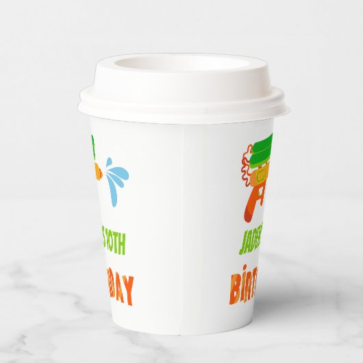 Pistool Kind zomerdag Papieren Bekers (Rechts)