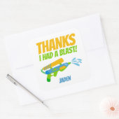 Pistool Kind zomerdag Vierkante Sticker (Envelop)