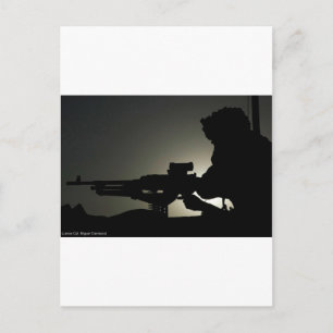 Pistool MACHINE Briefkaart