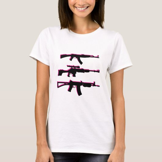Pistool machine t-shirt (Voorkant)