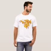 Pistool met graffiti-spray t-shirt (Voorkant volledig)