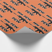 Pistool met peug cadeaupapier (Hoek)