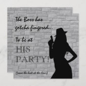 Pistool Moll Silhouette Kaart (Voorkant / Achterkant)