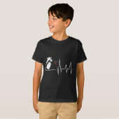 Pistool pulse EKG Auto Bod met autobus verf hartsl T-shirt (Voorkant volledig)