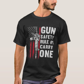 Pistool Safety Rule 1 Pro 2e wijziging AR 15 Ameri T-shirt