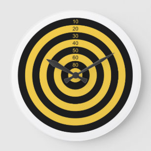 pistool schietend bereik stift oogdoelsymbool grote klok