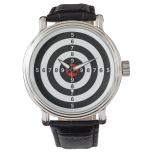 pistool schietend bereik stift oogdoelsymbool horloge