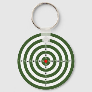 pistool schietend bereik stift oogdoelsymbool sleutelhanger