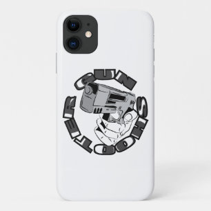 Pistool shooter illustratie iPhone 11 hoesje