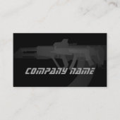 Pistool Shop Eenvoudig zwart Visitekaartje (Voorkant)