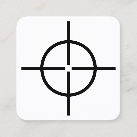 Pistool Sight Vierkante Visitekaartje (Voorkant)