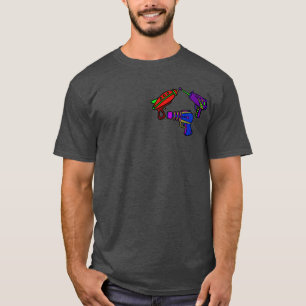 Pistool T-Shirt voor ruimteretro
