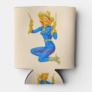 Pistool-toting Pin-up Cowgirl Thunder_Cove Blikjeskoeler