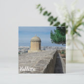 Pistool turret op de oude muren in Valletta, Malta (Staand voorkant)