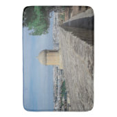 Pistool turret op de oude muren in Valletta, Malta Badmat (Voorkant Verticaal)