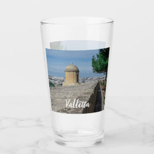 Pistool turret op de oude muren in Valletta, Malta Glas