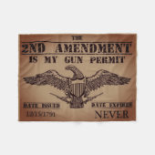 PISTOOL TWEEDE WIJZIGING  FLEECE DEKEN (Voorkant (Horizontaal))