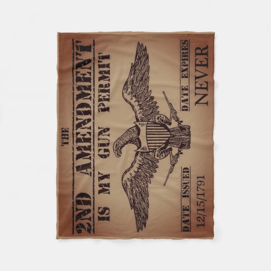 PISTOOL TWEEDE WIJZIGING  FLEECE DEKEN (Voorkant)