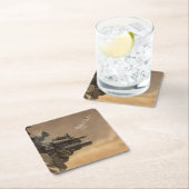 Pistool uitwerpschaal vierkante kartonnen onderzetter (Insitu)