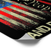 Pistool USA Flag Patriots Ultra MAGA en Prouwe Poster (Hoek)