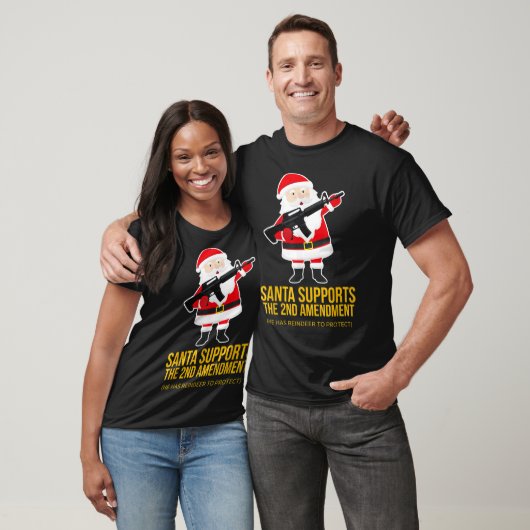 Pistool van Kerstmis 2e wijziging T-shirt (Unisex)