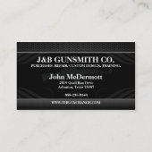 Pistool van metalen en Pistolen Visitekaartjes (Achterkant)