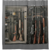 Pistool veilig douchetraject douchegordijn (Voorkant)