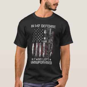Pistool vlag in mijn verdediging was ik zonder toe t-shirt