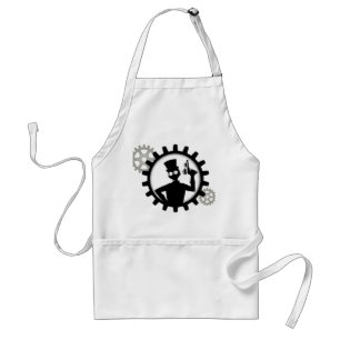 Pistool voor het vasthouden van Man van steampunk Standaard Schort