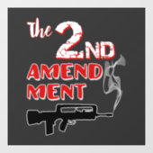 Pistool voor roken - 2e wijziging raamsticker (Vel)