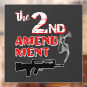 Pistool voor roken - 2e wijziging raamsticker (Vel 2)