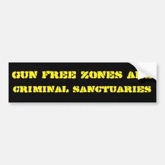 Pistool vrije zones... bumpersticker