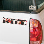 Pistool vrije zones ILL Bumpersticker (Op Truck)