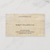 Pistool WinkelVisitekaartje Visitekaartje (Achterkant)