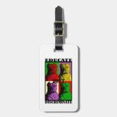 PIT BULL 4 SQUARE EDUCTION BAGAGELABEL (Voorkant verticaal)