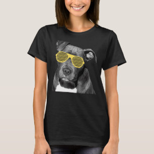 Pit Bull& Glasses T-shirt
