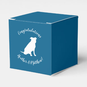 Pit Bull Baby shower Dog Pitbull Blue Boy Bedankdoosjes